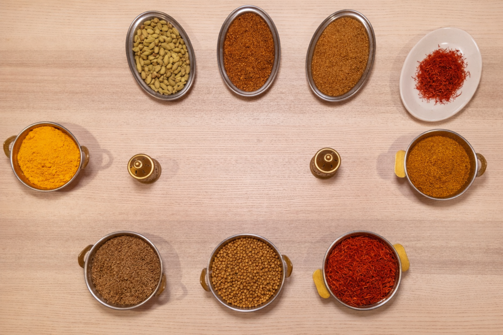 Las especias de la cocina india: Qué son, para qué sirven y cómo las usamos en Aroma Curry
